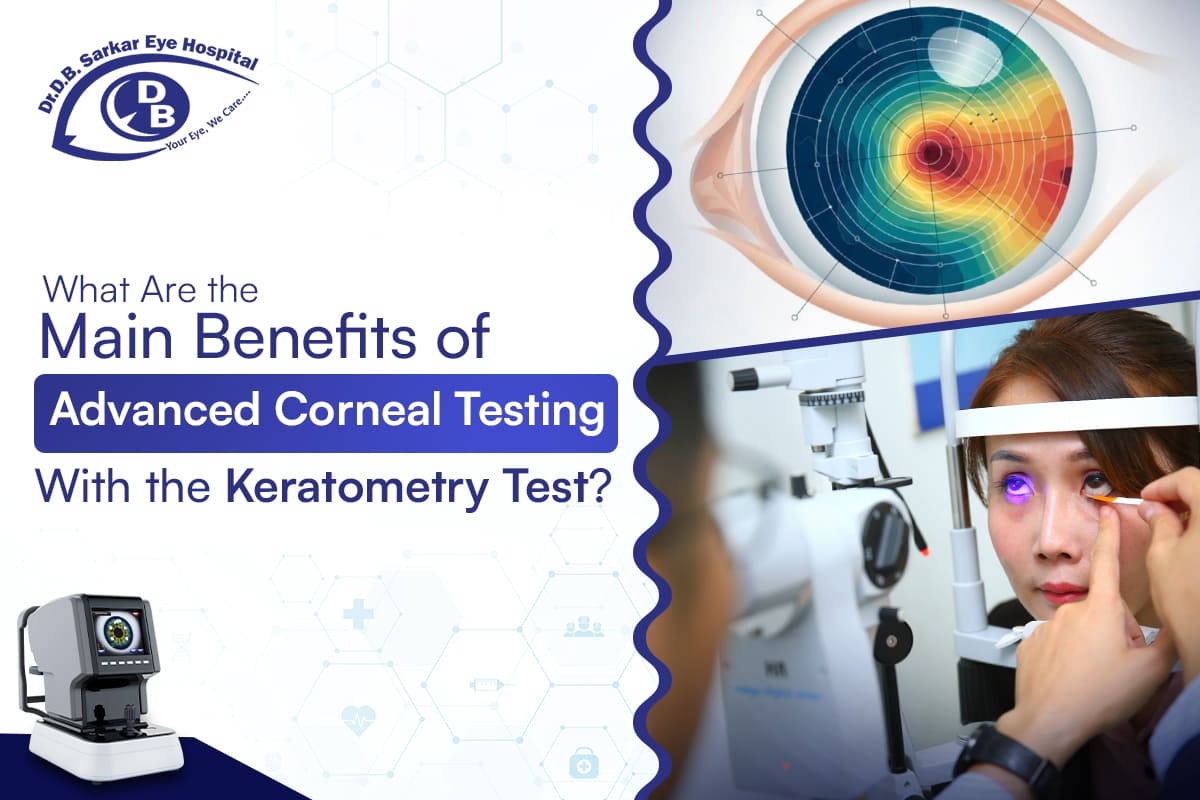 What are the main benefits of advanced corneal testing with the Keratometry Test?